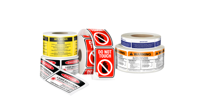 Roll Warning Labels